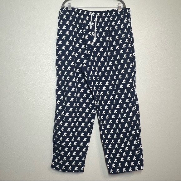 Disney Parks Mens Mickey Mouse Navy Drawstring Pajama Pants Lounge Pants Size XL - Picture 10 of 12